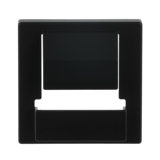 Cover plate PowerDock 1 gang black matt - Platform 63