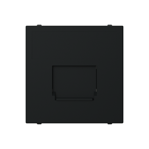 Cover For data connection housing 1 gang Black - Zenit