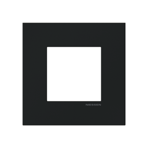 Frame 1-gang Black - Zenit