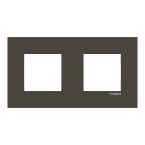 Frame 2-gang Anthracite - Zenit