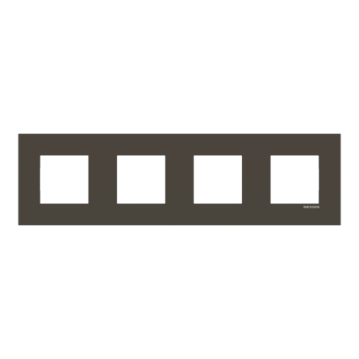 Frame 4-gang Anthracite - Zenit