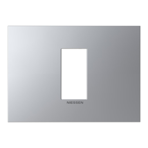 Frame 1-gang Silver - Zenit