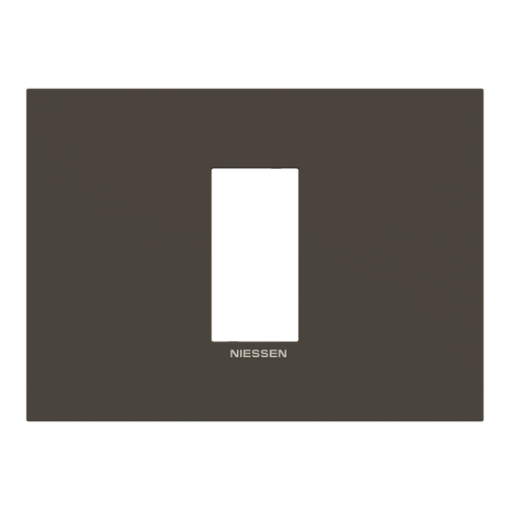 Frame 1-gang Anthracite - Zenit