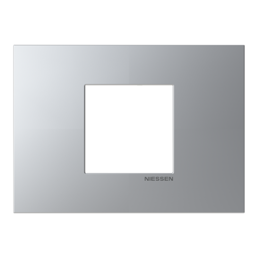 Frame 1-gang Silver - Zenit