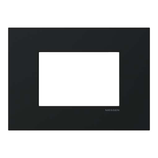 Frame 1-gang Black - Zenit