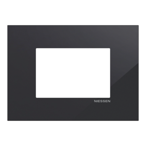 Frame 1-gang Tacteo Black - Zenit