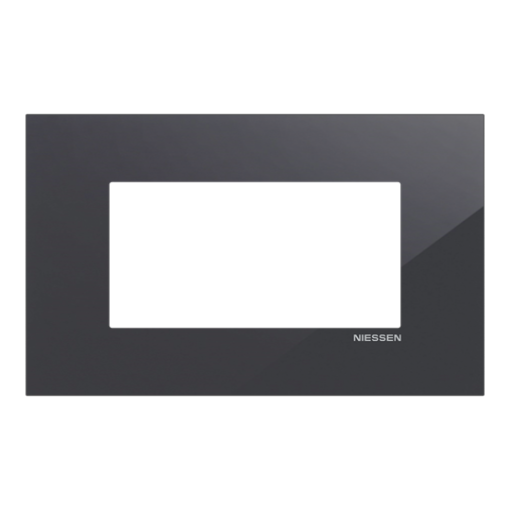 Frame 1-gang Tacteo Black - Zenit