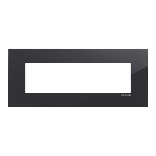 Frame 1-gang Tacteo Black - Zenit