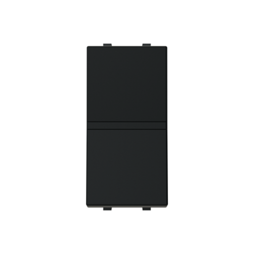 Insertcover Rockerbutton, 2-pole switch with LED exchangeable Black - Zenit