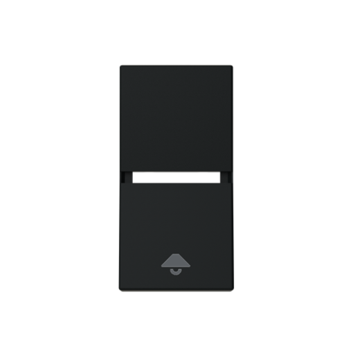 Rocker Switchpush button with Symbol "light" Black - Zenit