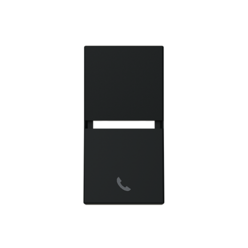 Rocker Switchpush button with Telephone Black - Zenit