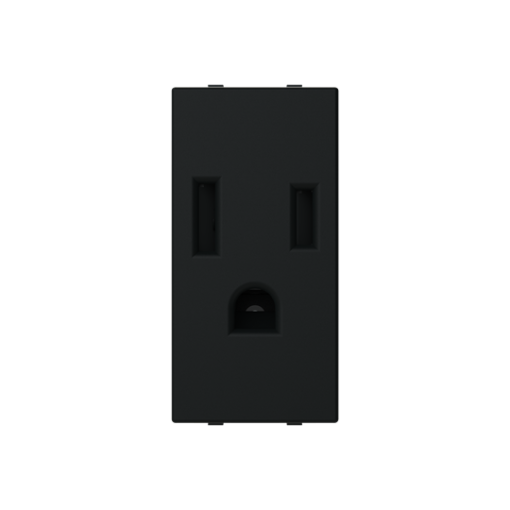Socket outlet insertcover Without imprint Black - Zenit
