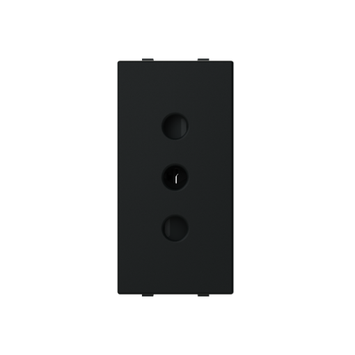 Socket outlet insertcover Without imprint Black - Zenit