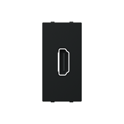 Insertcover Hdmi 1 gang Black - Zenit