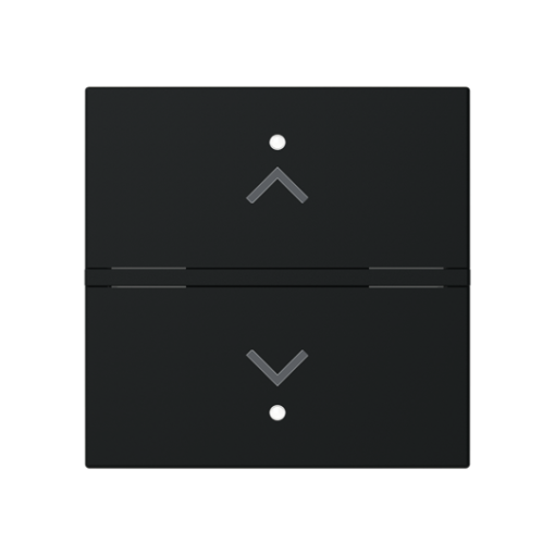 Rocker Venetian blind with Symbol "arrows" Matt Black - Zenit