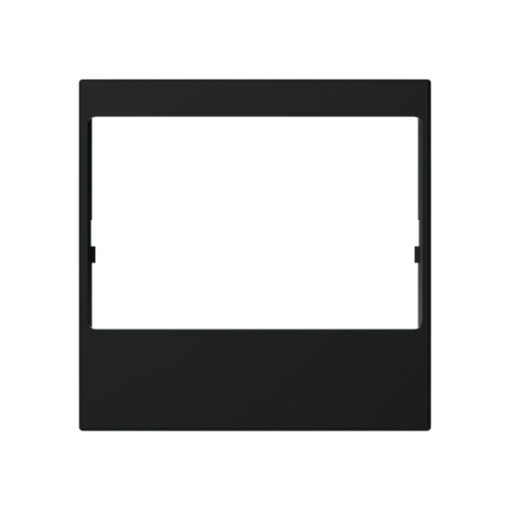 Cover plate Radio with Without imprint Black - Zenit