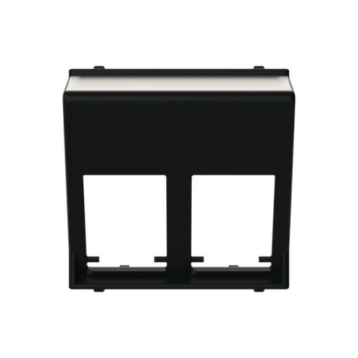 Cover For data connection housing 2 gang Black - Zenit