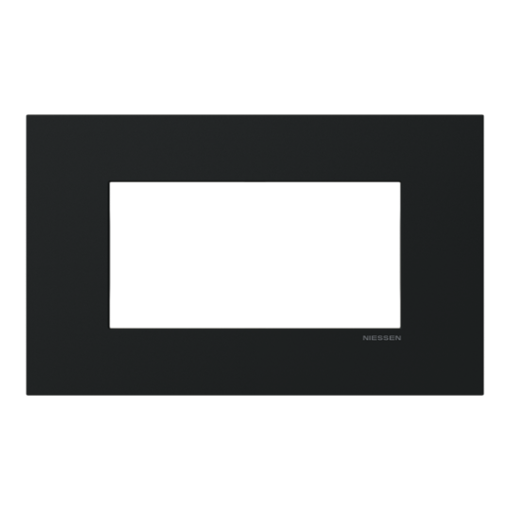 Frame 1-gang Black - Zenit