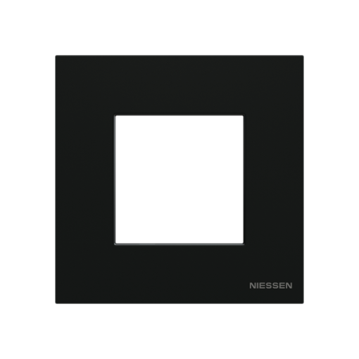 Frame 1-gang Black - Zenit