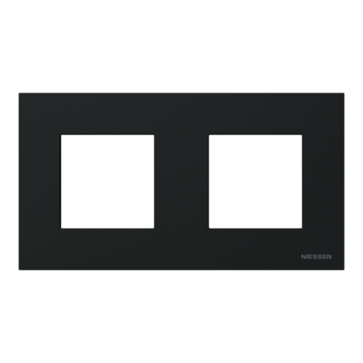 Frame 2-gang Black - Zenit