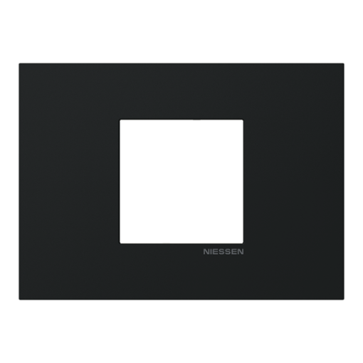 Frame 1-gang Black - Zenit