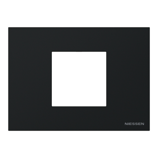 Frame 1-gang Black - Zenit