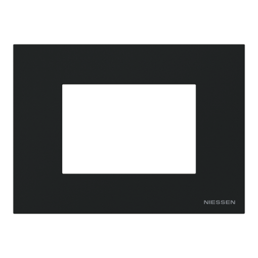 Frame 1-gang Black - Zenit