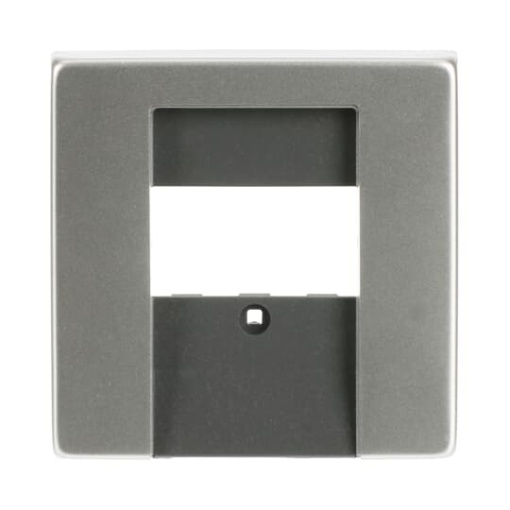 Cover plate TAE, UAETAE, USBVGAHDMIloudspeakercharging 1 gang stainless steel - Pure Stainless Steel