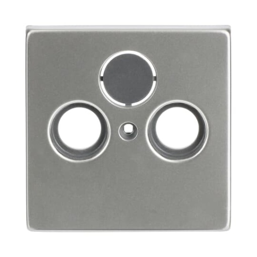 Cover plate SAT 3 gang stainless steel - Pure Stainless Steel