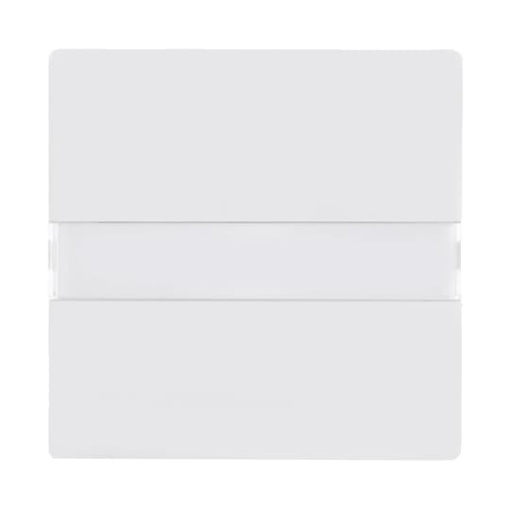 Rocker with labelling field for Switchpush button, Single rocker studio white matt - Platform 63