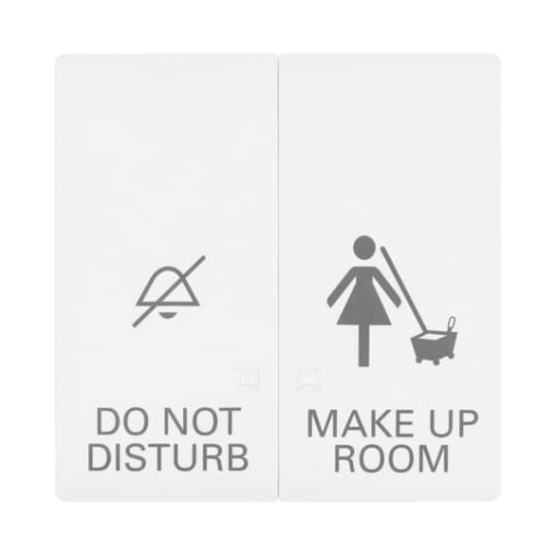 Rocker with legend DND, MUR 1gang for Switchpush button Two-part rocker studio white matt - Platform 63