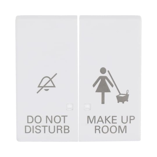 Rocker with legend DND, MUR for Switchpush button Two-part rocker studio white matt - Platform 63