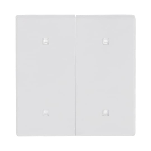 Rocker for Electronic push button Two-part rocker studio white matt - Platform 63