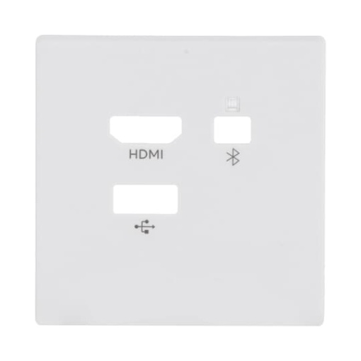 Cover plate Multimedia 3 gang studio white matt - Platform 63