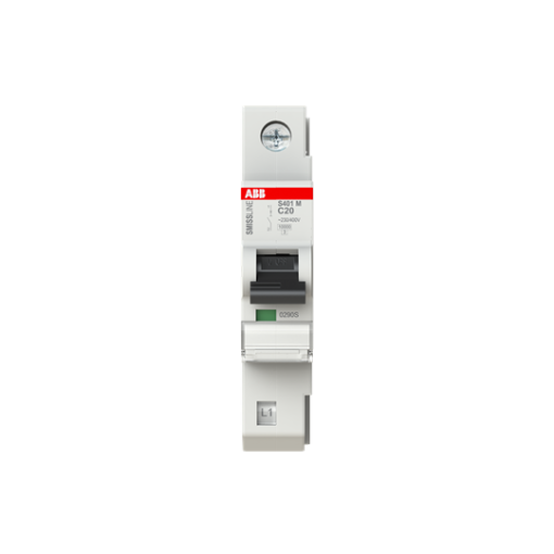 Miniature Circuit Breaker - S400 - 1P - 20 A - C - 230 V 10 kA