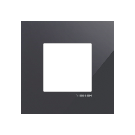 Frame 1-gang Tacteo Black - Zenit