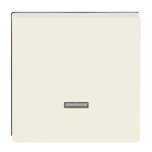 Control Element for Switchdimmer Single push button with Neon lamp ivory white - Platform 63