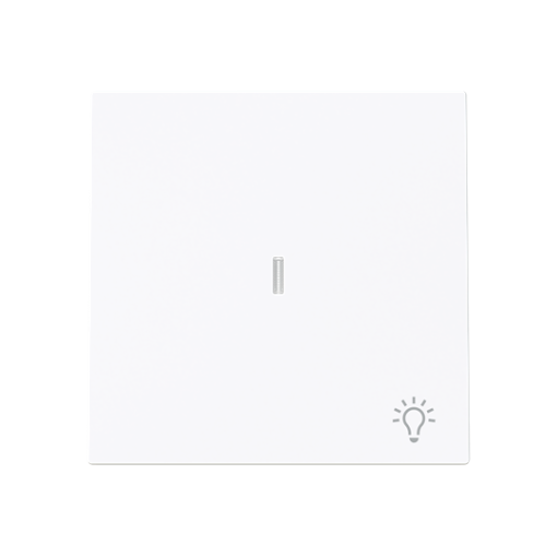 Rocker Symbol "light" for Switchpush button, One-part rocker White - Alba