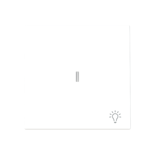 Rocker Symbol "light" for Switchpush button, One-part rocker White - Alba