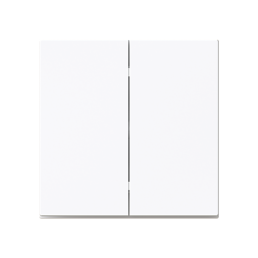 Rocker None for Switchpush button, Two-part rocker White - Alba