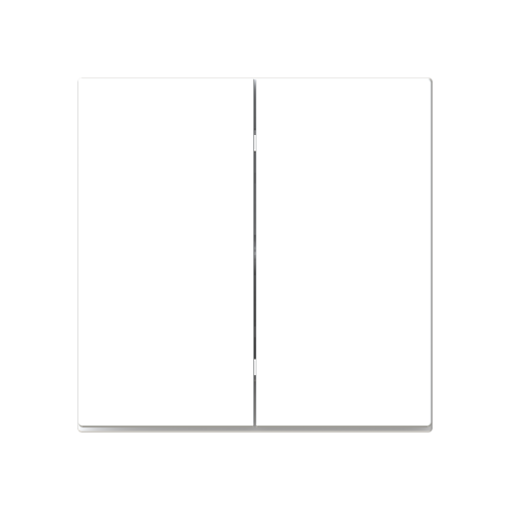 Rocker None for Switchpush button, Two-part rocker White - Alba