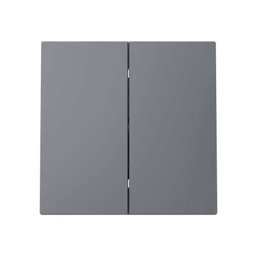 Rocker None for Switchpush button, Two-part rocker Grey - Alba