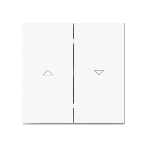 Rocker Symbol "arrows" for Venetian blind, Two-part rocker White - Alba