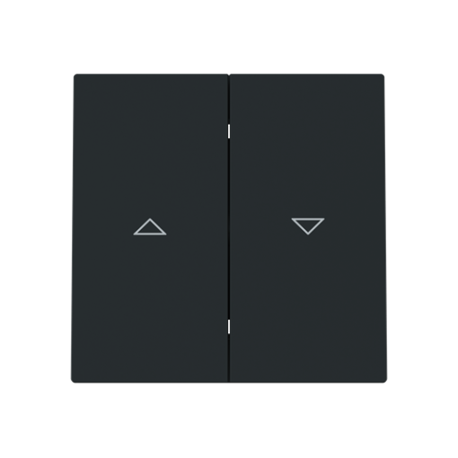 Rocker Symbol "arrows" for Venetian blind, Two-part rocker Black - Alba