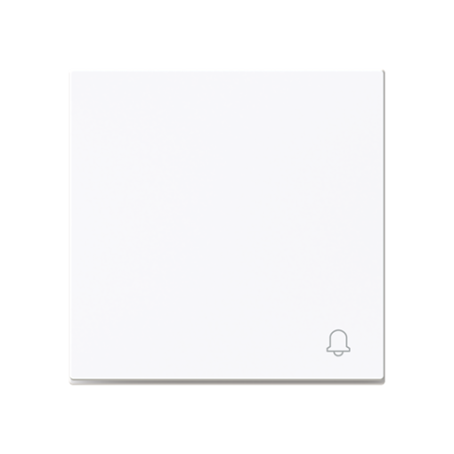 Rocker Symbol "bell" for Switchpush button, One-part rocker White - Alba