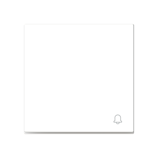 Rocker Symbol "bell" for Switchpush button, One-part rocker White - Alba