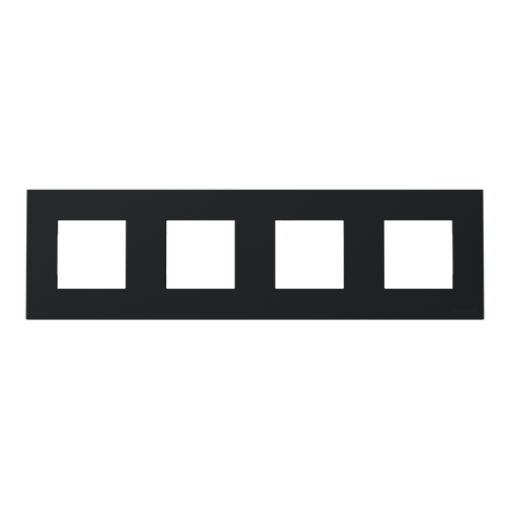 Frame 4-gang Black - Zenit