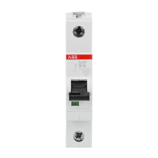 Miniature Circuit Breaker - S200 - 1P - 16 A - B - AC 6 kA