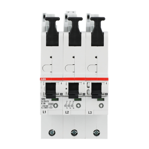 S7513-E35 sel. main CB E-Char.,25kA,35A,3x1P