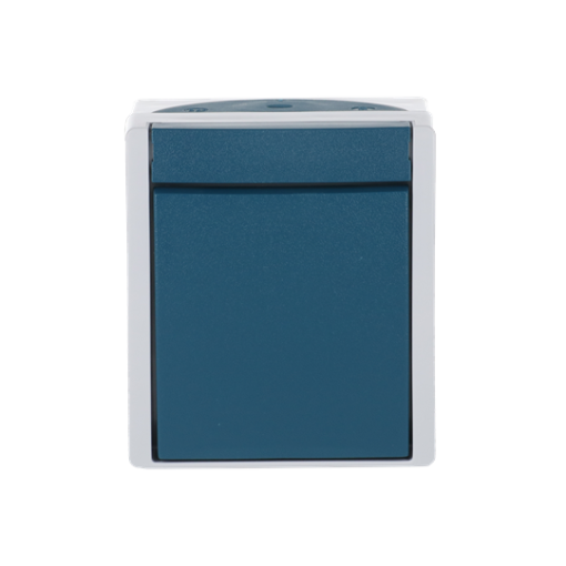 Switch Rockerbutton, Two-way switch grey  blue-green - ocean
